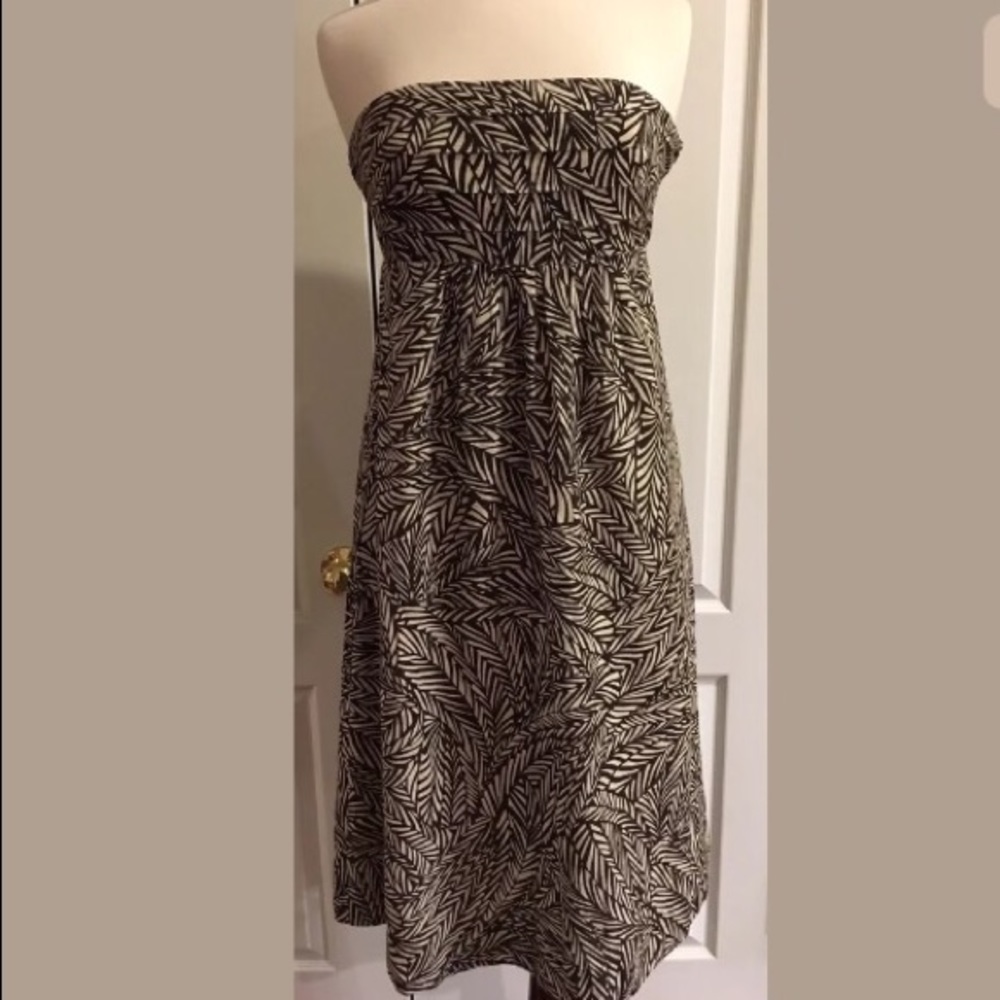 Banana Republic Strapless Cotton/Silk Dress Size 6